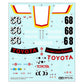 Calcas de la maqueta del coche de competición Toyota Celica LB Turbo Gr.5 en escala 1:24 de Tamiya referencia 24377