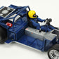 Foto del interior de la maqueta del coche de competición Toyota Celica LB Turbo Gr.5 en escala 1:24 de Tamiya referencia 24377