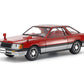 Vista frontal de la maqueta del coche Nissan Leopard d280X SF L en escala 1:24 de Tamiya referencia 24378