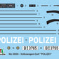 Calcas de la maqueta del coche Volkswagen Gold de la Polizei alemana en escala 1:24 de Italeri referencia 03666