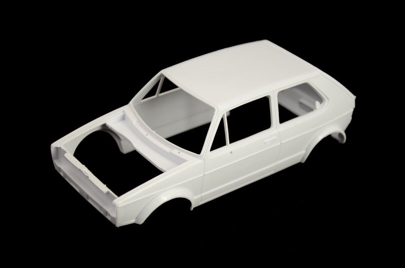 Piezas 1 de la maqueta del coche Volkswagen Gold de la Polizei alemana en escala 1:24 de Italeri referencia 03666