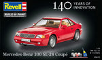 Portada de la caja de la maqueta del coche Mercedes Benz SL300-24 coupé en escala 1:24 de Revell referencia 05615