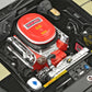 Detalle del motor de la maqueta del coche deportivo Plymouth GTX de 1971 de Dominic en la gama de películas Fast & Furious en escala 1:25 de Revell referencia 67732
