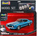 Portada del set de la maqueta del coche Chevy Camaro del 69 de la película Fast&Furious en escala 1:25 de Revell referencia 67694 