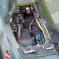 Detalle de la cabina de la maqueta del caza alemán BF-109G10 Erla en escala 1:32 de Revell referencia 03752