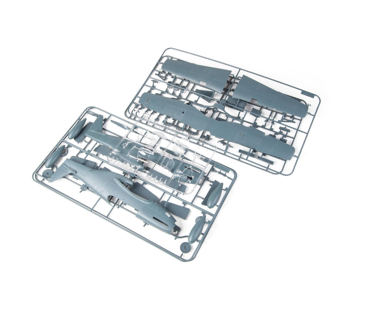 Piezas de la maqueta del caza P-51B Mustang en escala 1:32 edición Royal de Eduard referencia 932011
