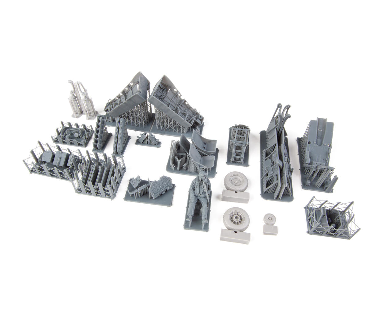Piezas de resina 3D de la maqueta del caza P-51B Mustang en escala 1:32 edición Royal de Eduard referencia 932011