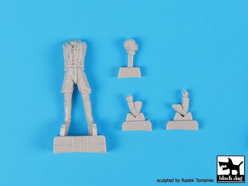 Figura 2 del set de 2 pilotos de la Luftwaffe durante 1940-45 en escala 1:32 de Black Dog referencia 32042