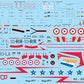 Calcas 1 de la maqueta del caza francés Mirage III en versión C y en escala 1:32 de Italeri referencia 92505