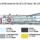 Decoración 1 de la maqueta del caza francés Mirage III en versión C y en escala 1:32 de Italeri referencia 92505
