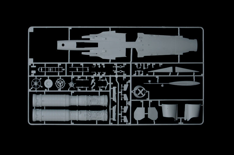 Piezas 2 de la maqueta del caza francés Mirage III en versión C y en escala 1:32 de Italeri referencia 92505