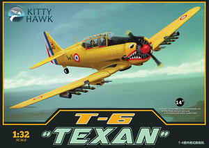 Portada de la caja de la maqueta del avión T-6 Texan en escala 1:32 de Kitty Hawk referencia 32002