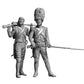 Foto frontal de las figuras de soldados del Regimiento de la Vieja Guardia francés en escala 1:32 de Master Box referencia 32024