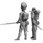 Foto trasera de las figuras de soldados del Regimiento de la Vieja Guardia francés en escala 1:32 de Master Box referencia 32024