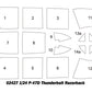 Máscaras de la maqueta del caza norteamericano P-47 D Razorback en escala 1:24 de Trumpeter referencia 02427