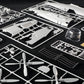 Piezas de la maqueta del caza norteamericano P-47 D Razorback en escala 1:24 de Trumpeter referencia 02427