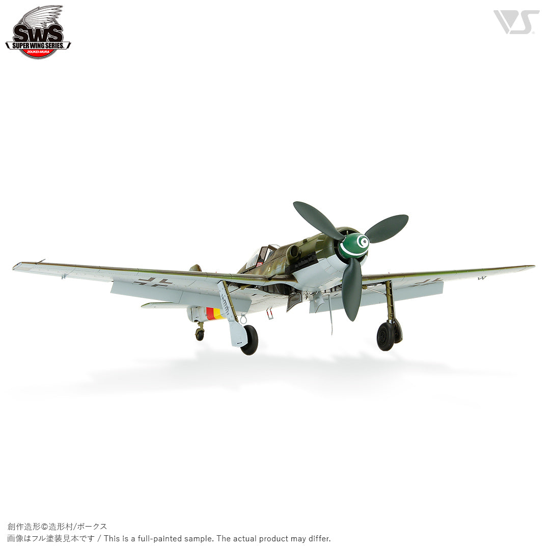 Foto frontal de la maqueta del caza alemán de alta cota Ta-152 en versión H-1 en escala 1:32 de Zoukei Mura referencia SWS02
