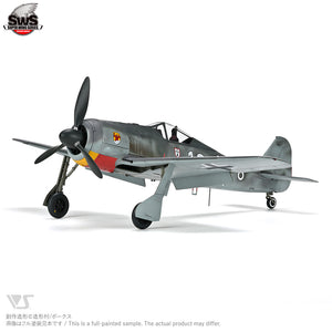 Foto lateral derecha de la maqueta del caza alemán Fw190 en versión A3 en escala 1:32 de Zoukei Mura referencia SWS26