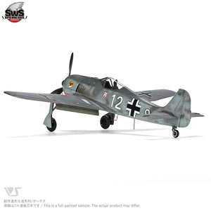 Foto lateral izquierda de la maqueta del caza alemán Fw190 en versión A3 en escala 1:32 de Zoukei Mura referencia SWS26