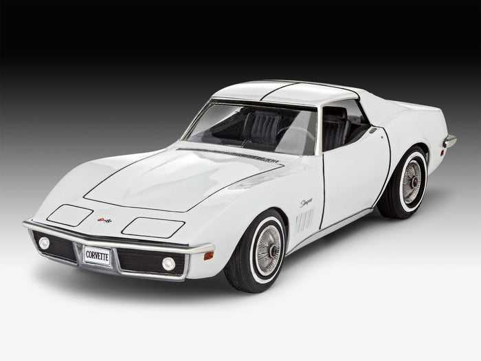Foto de la maqueta del deportivo Chevrolet Corvette del 69 en escala 1:32 de Revell referencia 7684