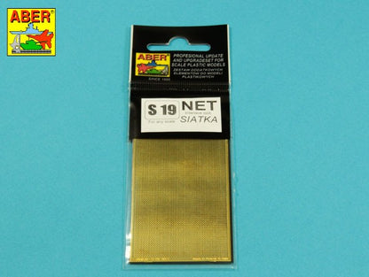 Set de fotograbado de Aber con reijila entrelazada de 0,5mm por 0,5mm para simular superficies metálicas o vallas, referencia S 19
