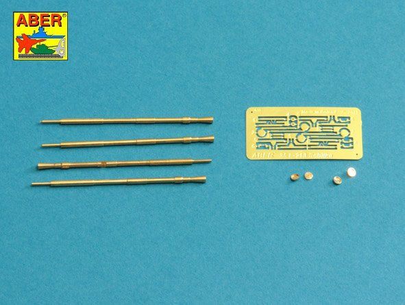 Contenido del set de cañones en metal para ZSU-23 Shilka en escala 1:35 de Aber referencia 35L-213