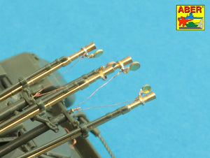 Foto del set de cañones en metal para ZSU-23 Shilka en escala 1:35 de Aber referencia 35L-213