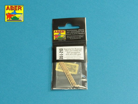 Set de cañones en metal para ZSU-23 Shilka en escala 1:35 de Aber referencia 35L-213