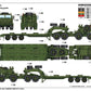 Decoración de la maqueta del camión de carga pesada ruso BAZ-6403 con trailer ChMZAP 9990-071 en escala 1:35 de Trumpeter referencia 01086