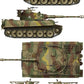Decoraciones de la maqueta del tanque alemán Tiger I usado por los japoneses en escala 1:35 de Border Model referencia BT023