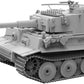 Foto frontal de la maqueta del tanque alemán Tiger I usado por los japoneses en escala 1:35 de Border Model referencia BT023