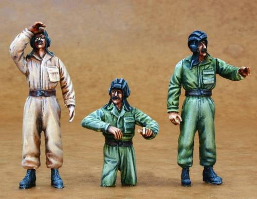 Set de 3 figuras de tripulación de carros iraquíes en escala 1:35 de CMK referencia F35119