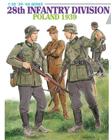 Foto de la portada de la caja de las figuras de soldados alemanes de infantería en escala 1:35 de Dragon referencia 6344