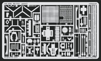 Plancha 1 del set de fotograbados de Eduard para el M-113 de Tamiya en escala 1:35 referencia 35406