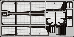Hoja 1 del set de fotograbados de Eduard para los guardabarros con zimmerit del cazacarros alemán Jagdtiger en escala 1:35 de Dragon referencia 35705