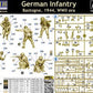 Contraportada de la caja de figuras de soldados alemanes en la Batalla de Bastogne en escala 1:35 de Master Box referencia 35254