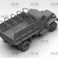 Foto trasera de la maqueta del camión militar Chevrolet GMC G7107 en escala 1:35 de ICM referencia 35593