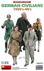 Portada de la caja de figuras de población alemana de los años 30 y 40 en escala 1:35 de Miniart referencia 38075