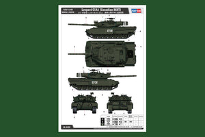 Decoraciones de la maqueta del carro de combate canadiense Leopard C1A1 en escala 1:35 de Hobby Boss referencia 84502