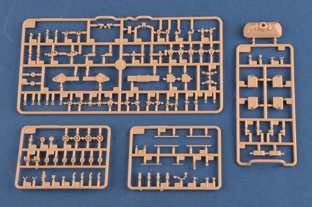 Piezas 9 de la maqueta del tanque canadiense Leopard C2 MEXAS con sistema antiminas TWMP en escala 1:35 de Hobby Boss referencia 84557