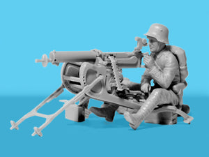 Foto 1 del set de figuras de soldados alemanes de la Primera Guerra Mundial en escala 1:35 de ICM referencia 35724