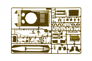 Piezas 1 de la maqueta del cazacarros norteamericano M36 B1 Jackson en escala 1:35 de Italeri referencia 96538