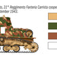 Decoración 1 de la maqueta del carro ligero italiano L6/40 en escala 1:35 de Italeri referencia 6553