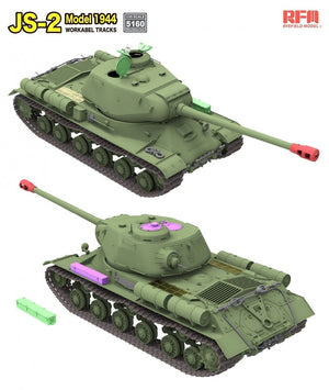 Perfiles de la maqueta del carro pesado soviético JS-2 en escala 1:35 de RFM referencia 5160