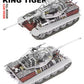 Perfiles de la maqueta del carro pesado alemán King Tiger Ausf B en escala 1:35 con piezas transparentes e interiores de RFM referencia 5159
