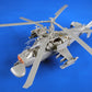 Foto frontal de la maqueta del helicóptero ruso Ka-52 Alligator en escala 1:35 de Trumpeter referencia 05119