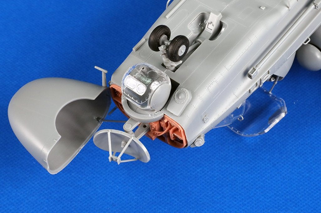 Foto del rádar de la maqueta del helicóptero ruso Ka-52 Alligator en escala 1:35 de Trumpeter referencia 05119