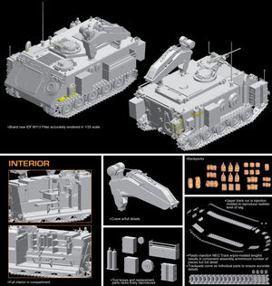 Detalles de las maquetas de 2 M113 Israelitas en escala 1:35 de Dragon referencia 3622