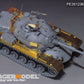 Foto delantera derecha del set de fotograbados para mejora del carro de combate de Takom M48A5 realizado por Voyager Model referencia 351236