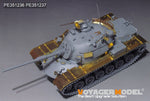 Foto delantera izquierda del set de fotograbados para mejora del carro de combate de Takom M48A5 realizado por Voyager Model referencia 351236